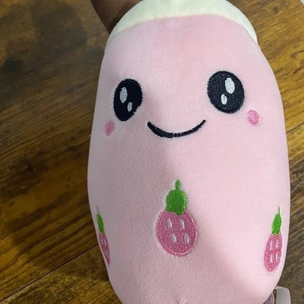 Cute Pink Mochie Boba Plushie